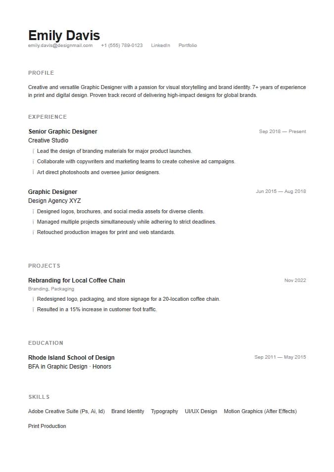 Apple Creative resume template